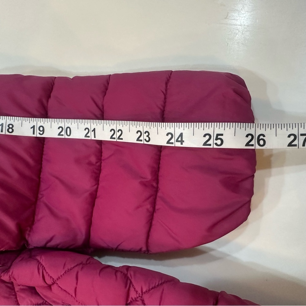 ZeroXposur Lightweight Wine/Burgundy Hi-Low Quilted Puffer Jacket Hooded Medium - Picture 13 of 14